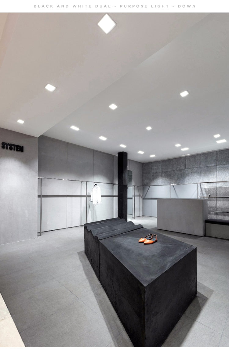 Led Panel 1pcs Dimmable Recessed led downlight 12W 18W 24w 30w Square LED Spot light led ceiling lamp AC110V 220V