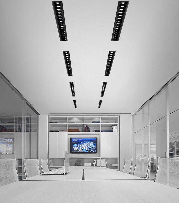 Dimmable LED Downlight Line Light Bar Creative Linear Recessed Ceiling Lamps Strip Living Room Corridor Light