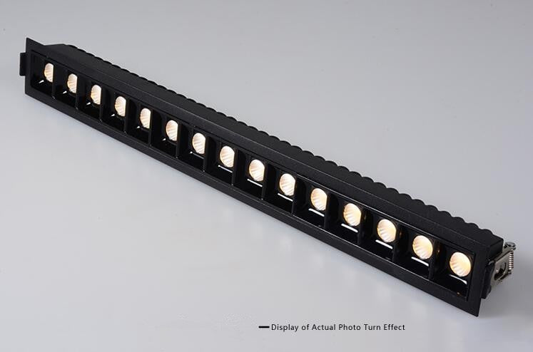 Dimmable LED Downlight Line Light Bar Creative Linear Recessed Ceiling Lamps Strip Living Room Corridor Light