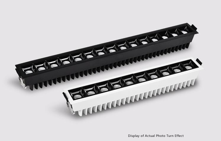 Dimmable LED Downlight Line Light Bar Creative Linear Recessed Ceiling Lamps Strip Living Room Corridor Light