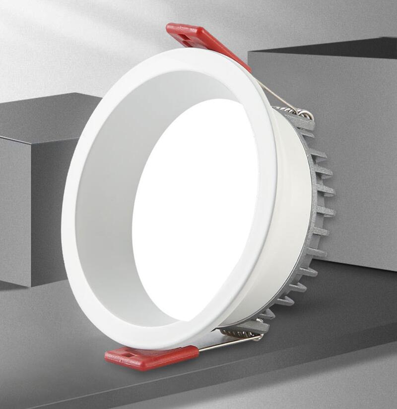 Dimmable Recessed Anti Glare LED Downlights 7W/9W/12W/15W LED Ceiling Spot Lights AC85~265V Background Lamps Indoor Lighting