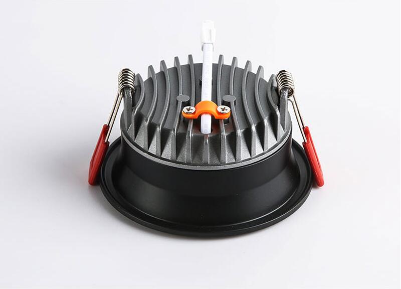 Dimmable Recessed Anti Glare LED Downlights 7W/9W/12W/15W LED Ceiling Spot Lights AC85~265V Background Lamps Indoor Lighting