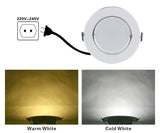 LED Downlight 3W 5W 7W 9W 12W AC220V 230V 240V Warm White Cold White Recessed LED Lamp Spot Light Led Bulb for Bedroom Kitchen