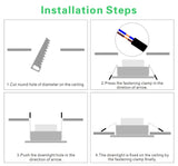 LED Downlight 3W 5W 7W 9W 12W AC220V 230V 240V Warm White Cold White Recessed LED Lamp Spot Light Led Bulb for Bedroom Kitchen
