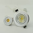 Silver spot led Mini 3W 5W 7W COB LED Downlight Dimmable Recessed Lamp Light for ceiling home office hotel 110V 220V