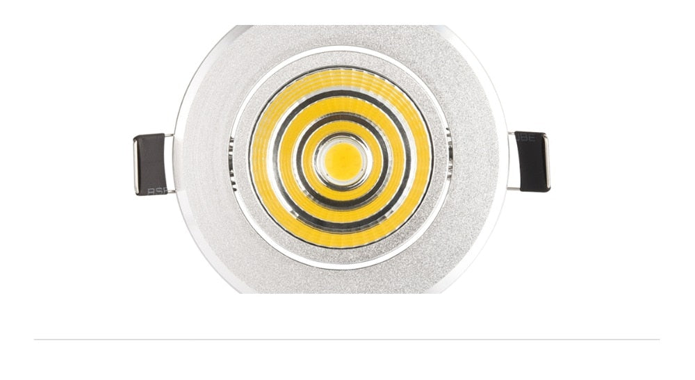 Silver spot led Mini 3W 5W 7W COB LED Downlight Dimmable Recessed Lamp Light for ceiling home office hotel 110V 220V