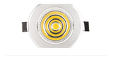 Silver spot led Mini 3W 5W 7W COB LED Downlight Dimmable Recessed Lamp Light for ceiling home office hotel 110V 220V