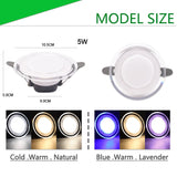 led downlight 3W 5W downlight Ultra Thin new six color led downlight ceiling AC220V 240V Round Recessed LED Spot Lighting