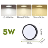 Led Downlights Spot Led Ceiling Spotlights Foldable Panel Lamp COB Down Lights For Kitchen Bathroom Round Indoor Lighting 220V