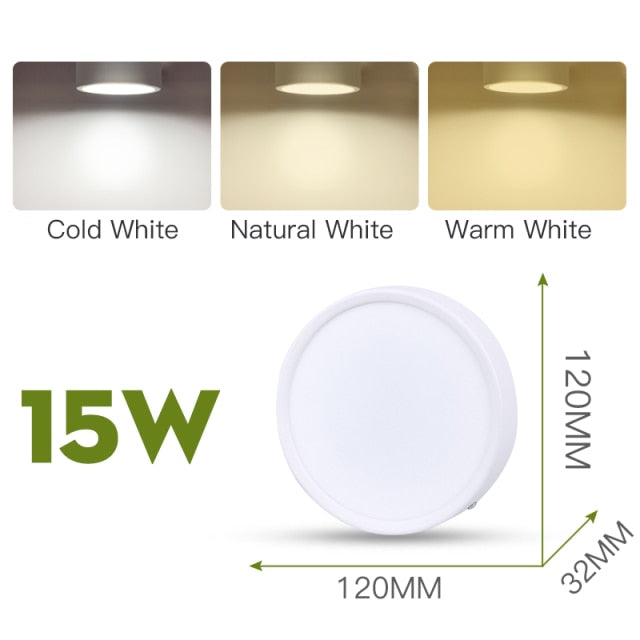 Led Downlights Spot Led Ceiling Spotlights Foldable Panel Lamp COB Down Lights For Kitchen Bathroom Round Indoor Lighting 220V