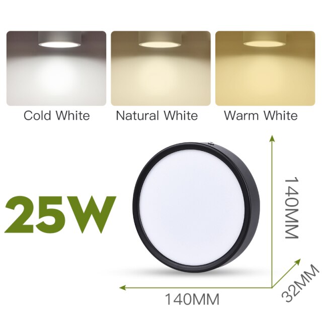 Led Downlights Spot Led Ceiling Spotlights Foldable Panel Lamp COB Down Lights For Kitchen Bathroom Round Indoor Lighting 220V