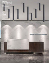 Led Downlight Long Tube Surface Mounted Led Spot Modern Aluminum Spot Light Indoor Living Room Kitchen Store Office Ceiling Lamp