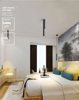 Led Downlight Long Tube Surface Mounted Led Spot Modern Aluminum Spot Light Indoor Living Room Kitchen Store Office Ceiling Lamp