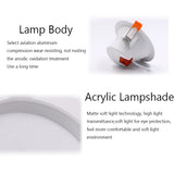 Smart Led Downlight RGB Recessed Round Spotlight Smart Home Tuya WiFi Dimmable Indoor lights Fixture 5W/7W/9W/15W CW+WW+RGB