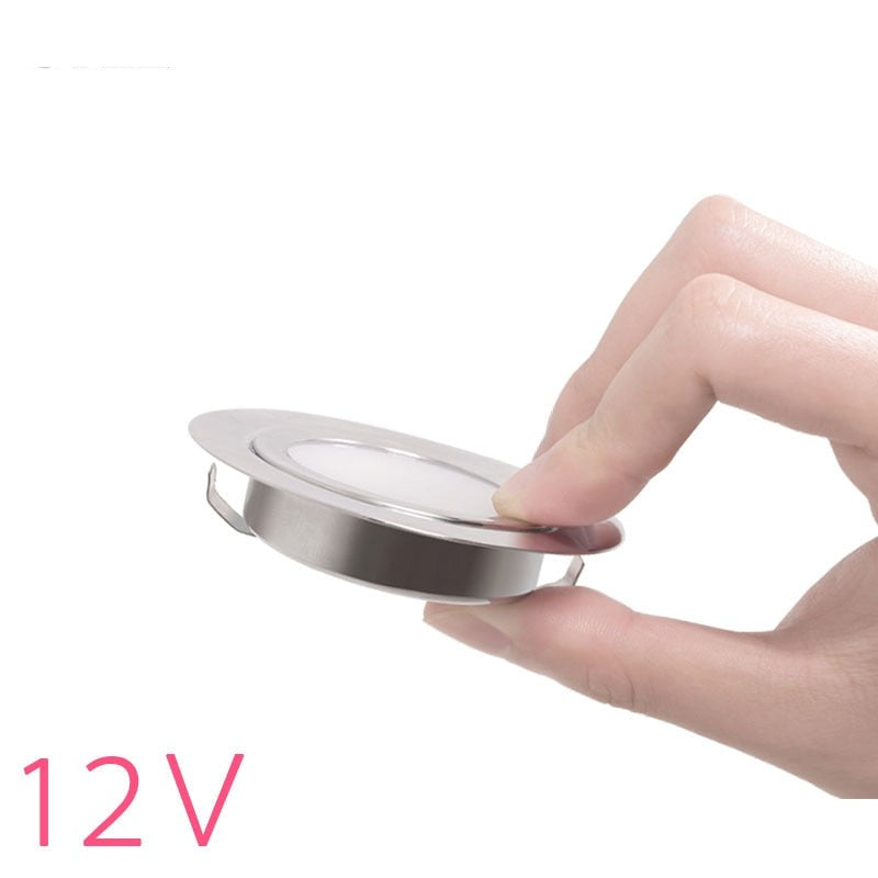 IP65 304 Stainless Steel 3W 5W 7W DC 12V LED Downlight for Home Kitchen Dining Spot Lighting 14mm Slim Mini Lamp