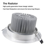 DBF High Power COB Downlight Dimmable Recessed LED Ceiling Lamp 7W 9W 12W 15W 18W LED Spot Light with AC85-265V LED Transformer