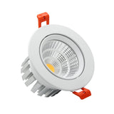 DBF Fast Heat Dissipation LED Dimmable Downlight 6W 9W 12W 15W Angle Adjustable Ceiling Recessed Spot Light AC 110V 220V Spotlight