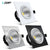 DBF Black/White/Silver Square Recessed LED Dimmable Downlight COB 7W 9W 12W 15W LED Ceiling Spot Lamp with AC 110V 220V