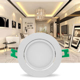 DBF High Bright COB Ceiling Spot Lamp Dimmable 5W 7W 10W 12W LED Recessed Downlight with AC 110V/220V LED Driver for Home Decor