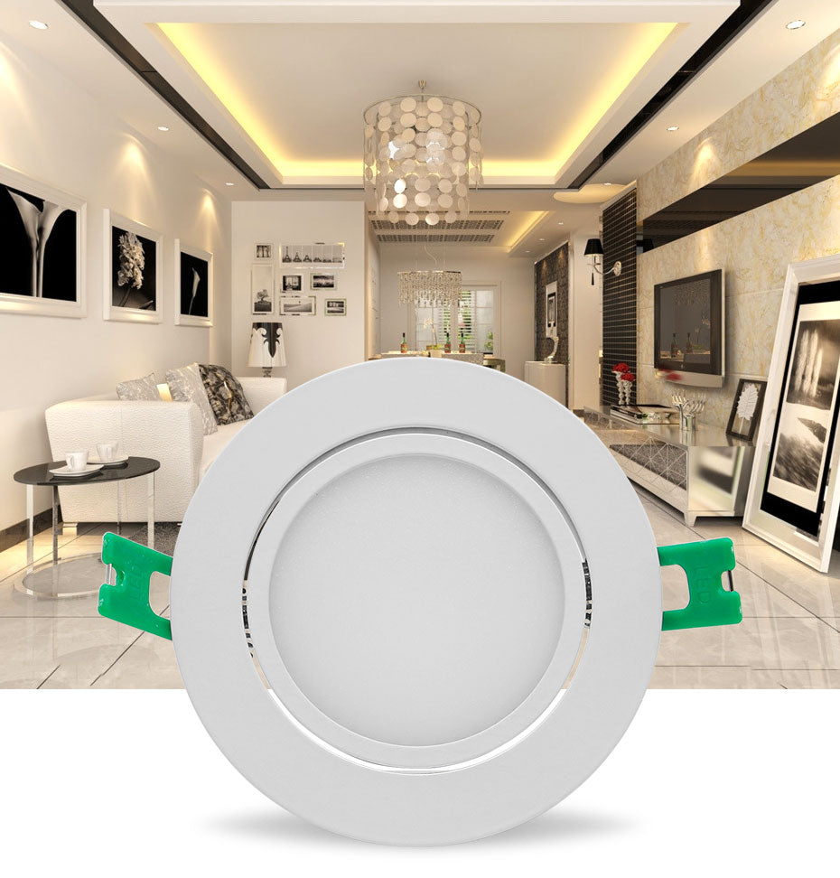 DBF High Bright COB Ceiling Spot Lamp Dimmable 5W 7W 10W 12W LED Recessed Downlight with AC 110V/220V LED Driver for Home Decor