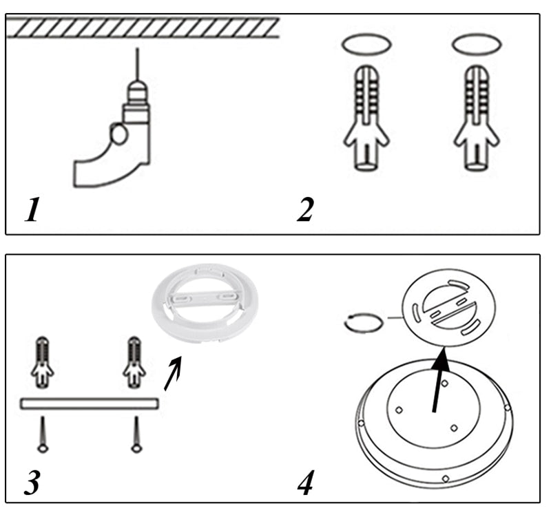 Motion Sensor Led Ceiling Light Fixtures Surface Mounted Ceiling Lamp 12W 18W 30W 50W Panel Night Light 220V For Home Bedroom