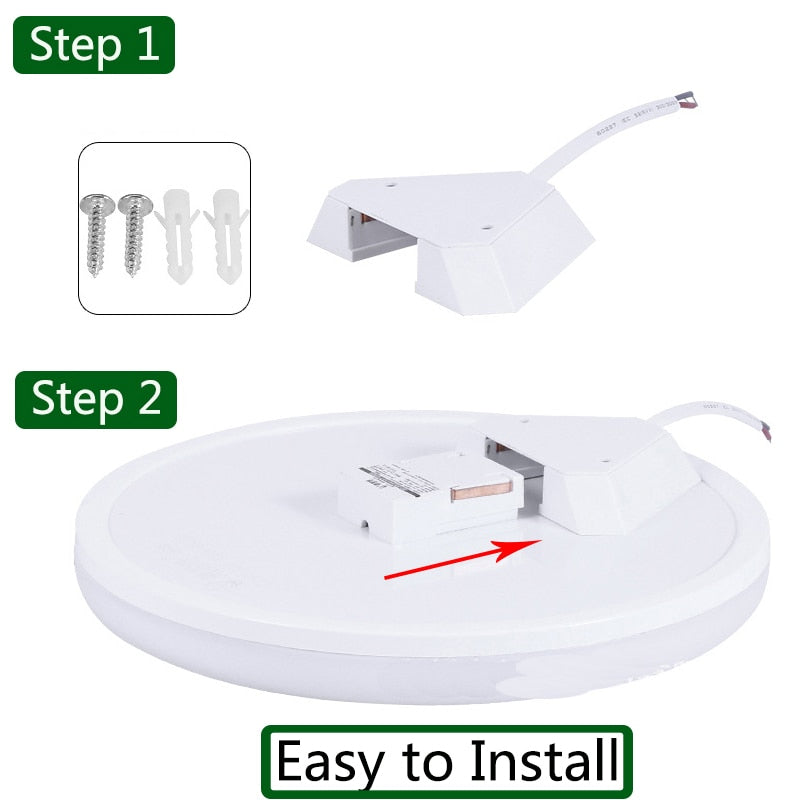 Motion Sensor Led Ceiling Light Fixtures Surface Mounted Ceiling Lamp 12W 18W 30W 50W Panel Night Light 220V For Home Bedroom