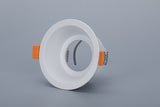 Round Gu10 Spot Bulb Recessed Led Ceiling Light Fixtures Downlight MR16 Fitting Mounting Ceiling Spot Lights Frame GU5.3 Sockets
