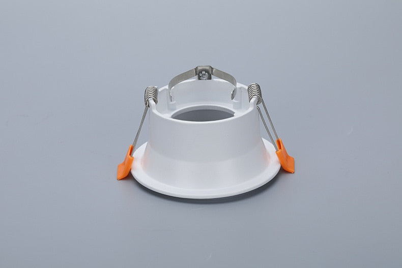 Round Gu10 Spot Bulb Recessed Led Ceiling Light Fixtures Downlight MR16 Fitting Mounting Ceiling Spot Lights Frame GU5.3 Sockets