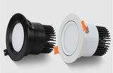Dimmable Led Downlight Lamp 3w 5W 7w 9w 12w 15w Cob Led Spot AC 110V / 220V Ceiling Recessed Downlights Round