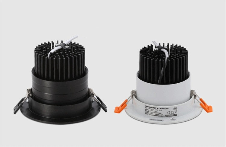 Dimmable Led Downlight Lamp 3w 5W 7w 9w 12w 15w Cob Led Spot AC 110V / 220V Ceiling Recessed Downlights Round