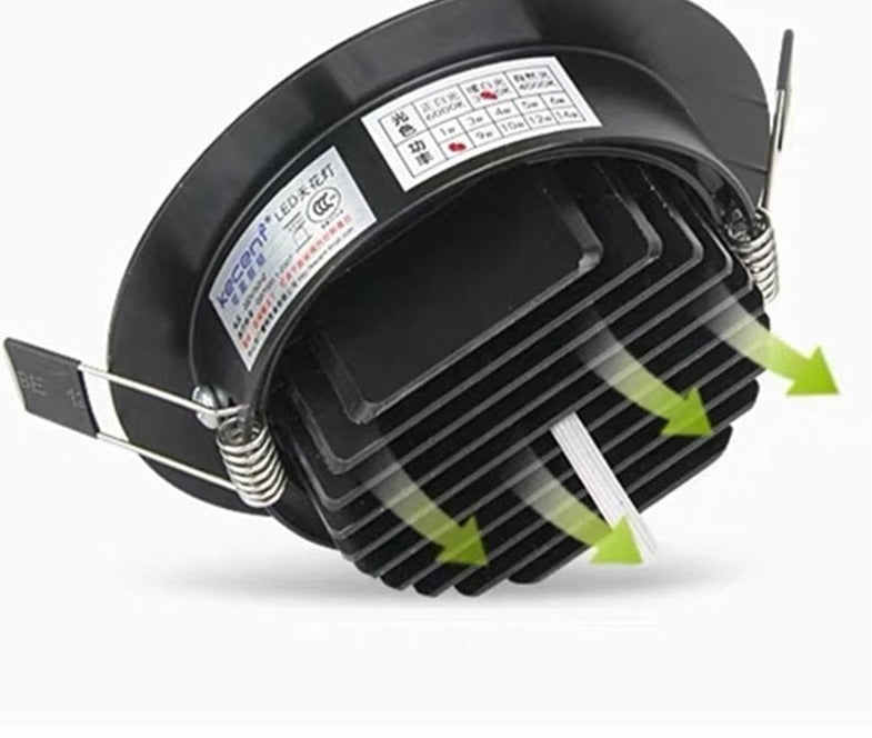 Dimmable LED COB Spotlight Ceiling lamp AC85-265V 5W 7W 9W 12W 15W 18W Aluminum recessed downlights round led panel light