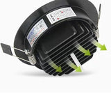 Dimmable LED COB Spotlight Ceiling lamp AC85-265V 5W 7W 9W 12W 15W 18W Aluminum recessed downlights round led panel light