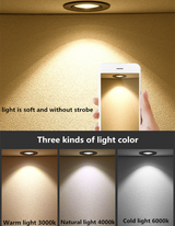 Dimmable LED COB Spotlight Ceiling lamp AC85-265V 5W 7W 9W 12W 15W 18W Aluminum recessed downlights round led panel light