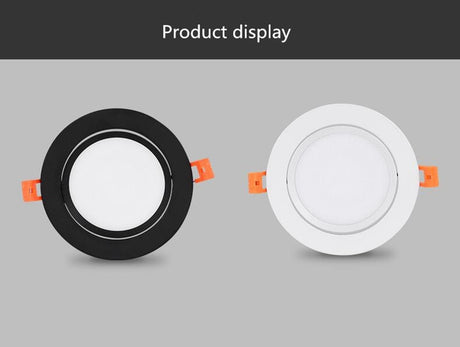 Dimmable LED COB Spotlight Ceiling lamp AC85-265V 5W 7W 9W 12W 15W 18W Aluminum recessed downlights round led panel light