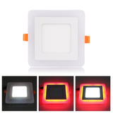 RGB Led Panel Light 6w/9w/18w/24W Ultra Thin Recessed LED Ceiling downlight Acrylic Panel Lamp with Remote Control 3 Models