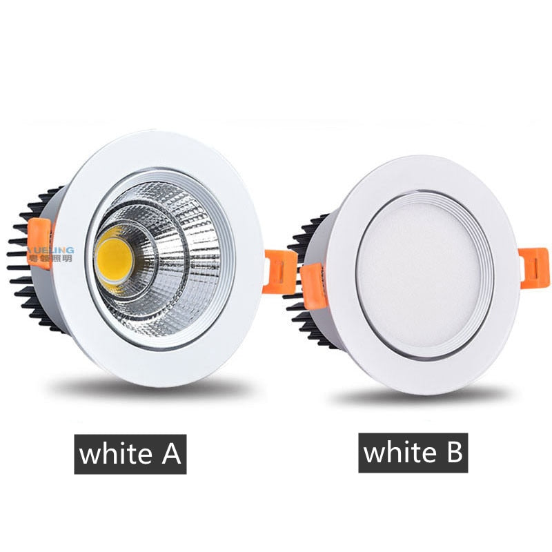 Super Brightness AC85-230V LED COB Dimmable Downlights 3W 5W 7W 9W 12W 15W LED Ceiling Lamp Spot Light