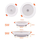 PIR Motion Sensor LED Downlight 220V Voice Control LED Recessed Ceiling Light 3W 5W 9W 18W Radar Induction Round Spotlight Decor