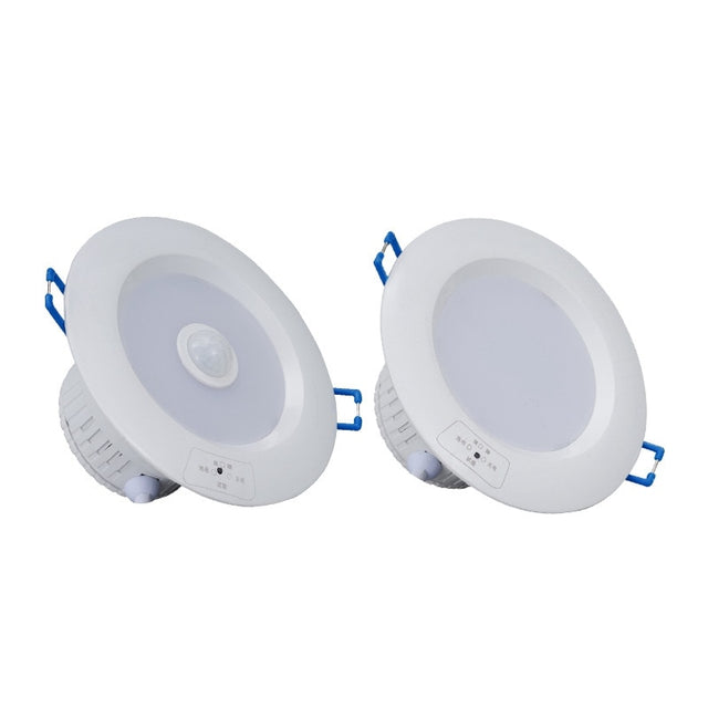Lighting Control LED Emergency Light Round Shape LED Indoor Light 5W 8W 12W Emergency Downlight