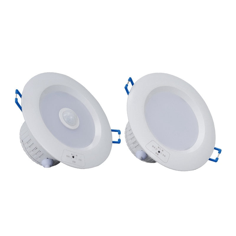 Lighting Control LED Emergency Light Round Shape LED Indoor Light 5W 8W 12W Emergency Downlight