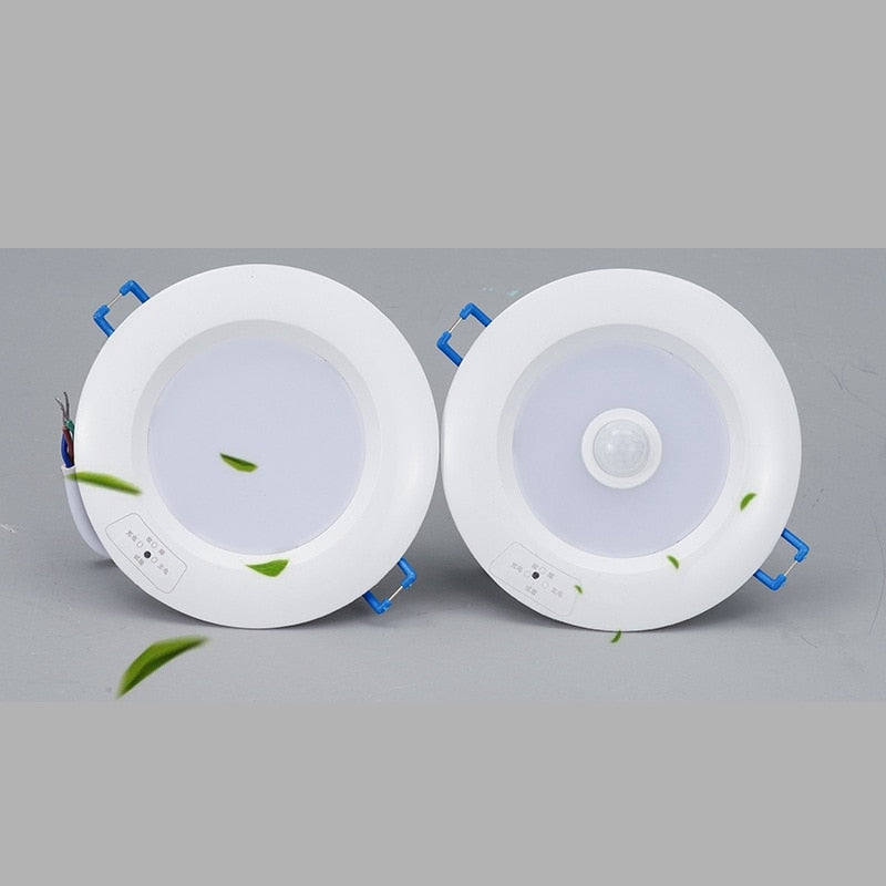 Lighting Control LED Emergency Light Round Shape LED Indoor Light 5W 8W 12W Emergency Downlight