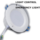 Lighting Control LED Emergency Light Round Shape LED Indoor Light 5W 8W 12W Emergency Downlight