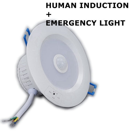 Lighting Control LED Emergency Light Round Shape LED Indoor Light 5W 8W 12W Emergency Downlight