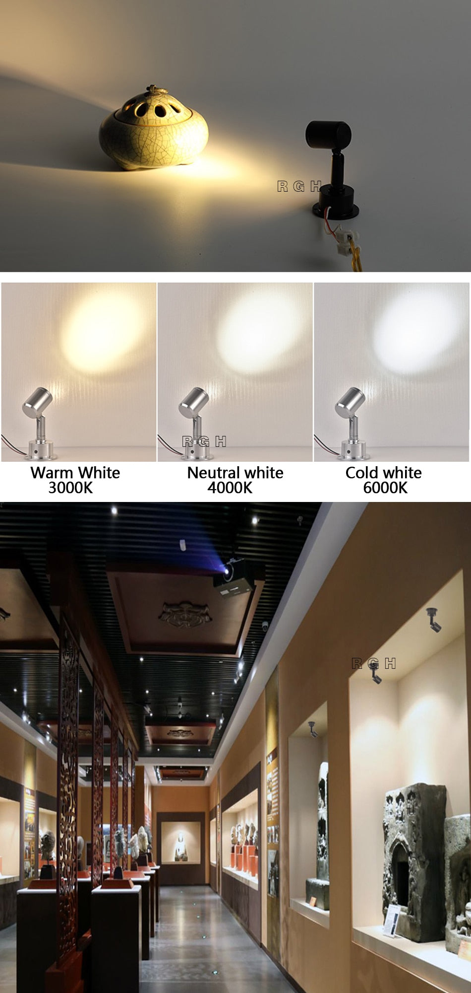 Led recessed cabinet mini spot light 1W 3W 110V 220v downlight 12v dc jewelry show Include Led Driver 4000K Ceiling light lamp