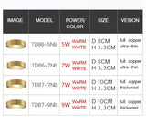 MOONSHADOW Full Copper Led Downlights Ultra-thin Surface Mounted Downlight Nordic Ceiling Porch Corridor Aisle Light 220V