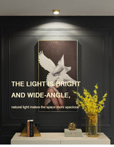 MOONSHADOW Full Copper Led Downlights Ultra-thin Surface Mounted Downlight Nordic Ceiling Porch Corridor Aisle Light 220V