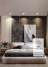 MOONSHADOW Full Copper Led Downlights Ultra-thin Surface Mounted Downlight Nordic Ceiling Porch Corridor Aisle Light 220V