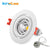 Round LED Recessed Ceiling Downlight Adjustable Mounted Frame Bracket MR16 GU10 Lamp Holder Socket Fitting Spot Lighting Fixture