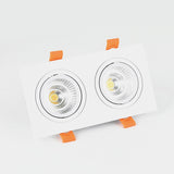 Square Recessed Dimmable COB LED Downlights 7W 9W 12W 24W LED Ceiling Lamps AC85~265V LED Ceiling Spot Lights Indoor Lighting