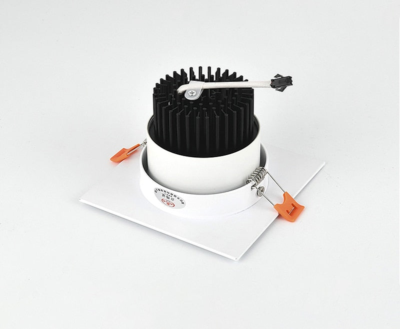 Square Recessed Dimmable COB LED Downlights 7W 9W 12W 24W LED Ceiling Lamps AC85~265V LED Ceiling Spot Lights Indoor Lighting