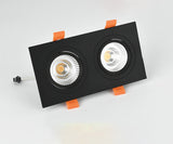 Square Recessed Dimmable COB LED Downlights 7W 9W 12W 24W LED Ceiling Lamps AC85~265V LED Ceiling Spot Lights Indoor Lighting